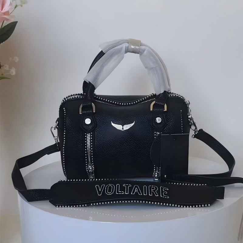 Women's Fashion Black Luxury Design Vintage Envelope Women's Shoulder Bag