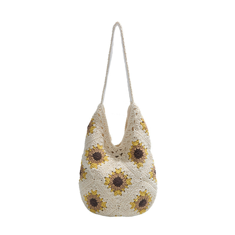 Women's Hollow Large Capacity Woven Hand-woven Tote Bag