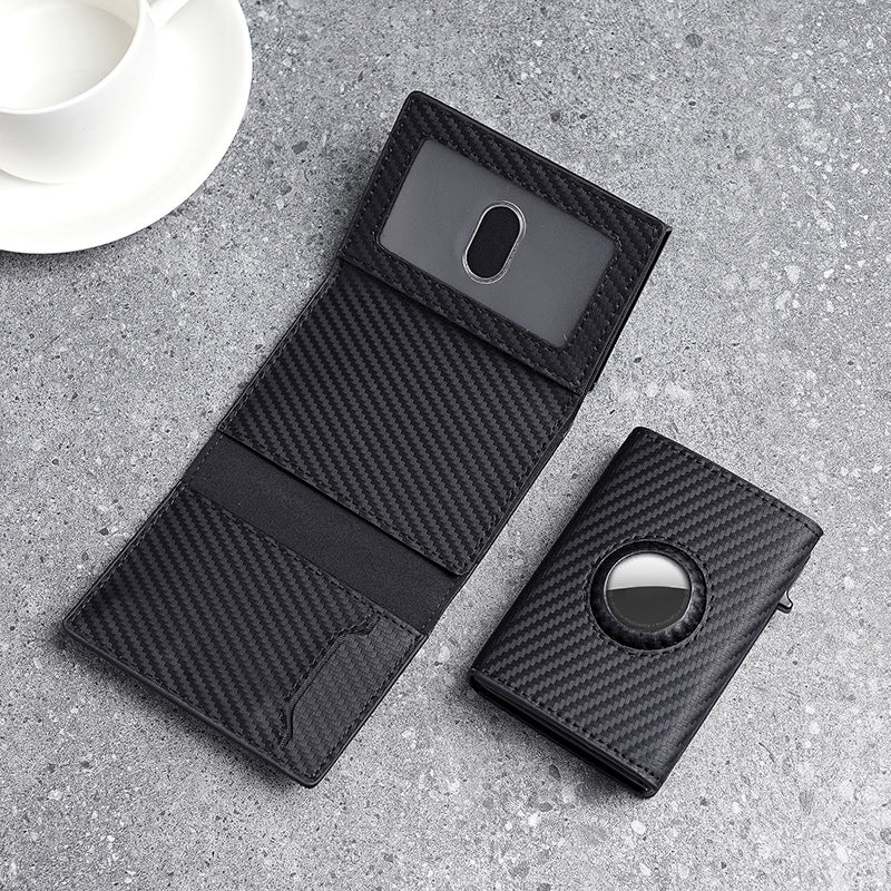 Automatic Pop-up Carbon Fiber Pattern Locator Clamp Aluminum Alloy Bankcards Card Pack Card Sleeve