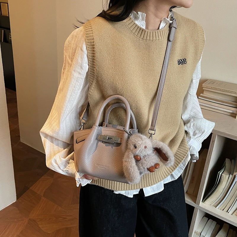 Women's Korean Portable Vegetable Basket Fashionable Lychee Bucket Bag