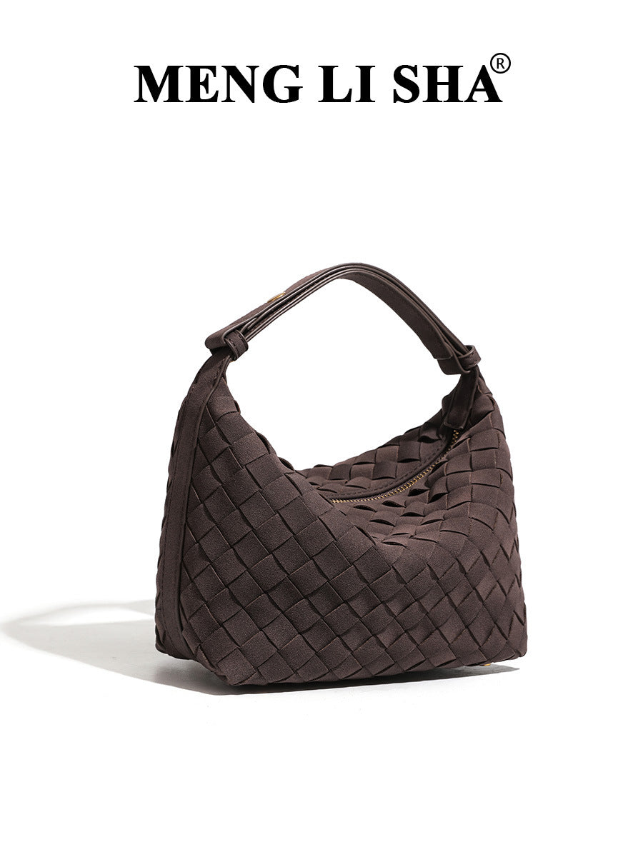 Women's Advanced Texture Woven Portable Lunch Fashion Simple Bags