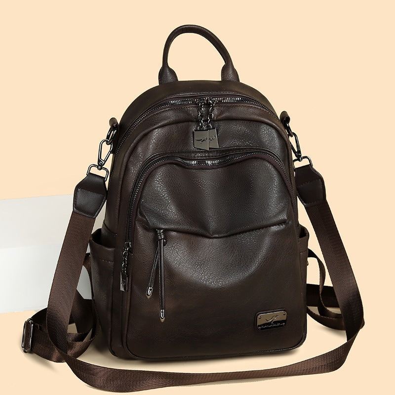 Women's French Fashion Large Capacity Waterproof Multifunctional Women's Backpack
