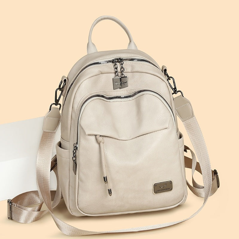 Women's French Fashion Large Capacity Waterproof Multifunctional Women's Backpack