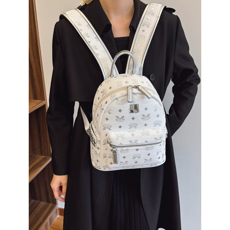 Fashionable Exquisite Female Niche Western Style Backpacks