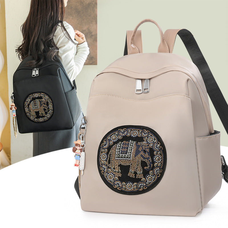 Women's Oxford Cloth Fashion Western Style Large Capacity Backpacks