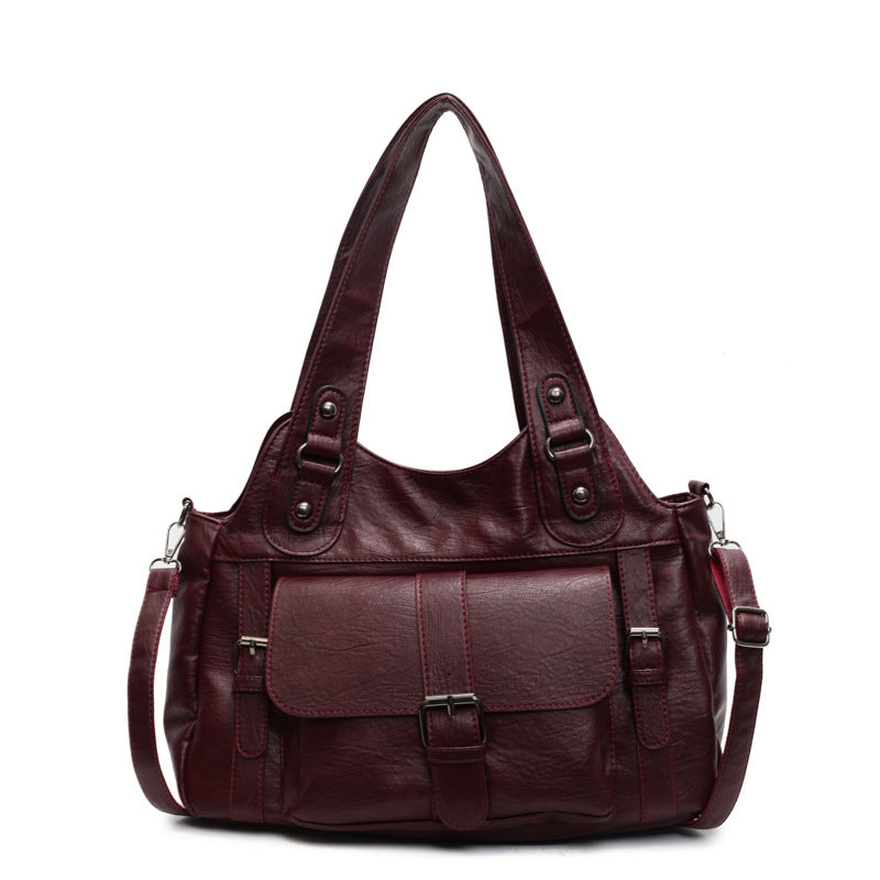 Women's Niche High-grade Versatile Large Capacity Soft Women's Shoulder Bag