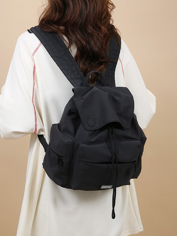 Texture Everyday Joker Solid Color Simple Versatile Backpacks