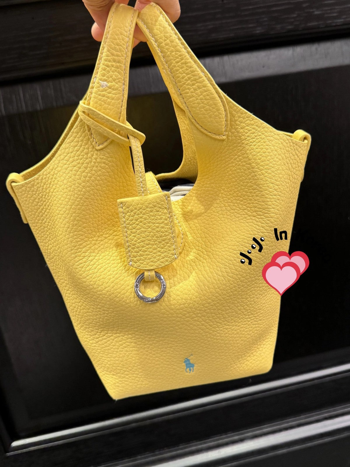 Women's Laf Vegetable Basket Soft Genuine Leather Large Capacity Bucket Bag