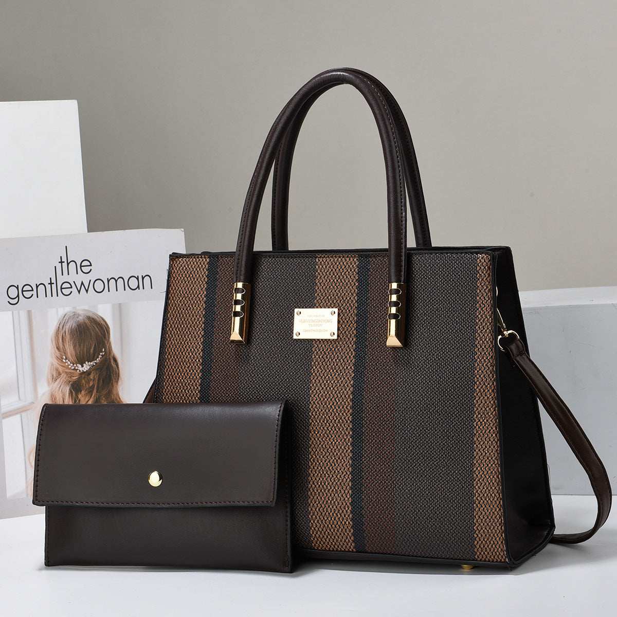 Pretty Women's Fashionable Large Capacity Color-matching Bags