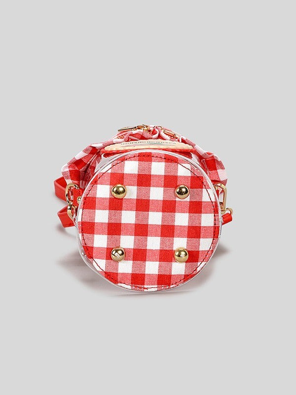Design Cute Strawberry Jam Heart Creative Transparent Women's Messenger Bag