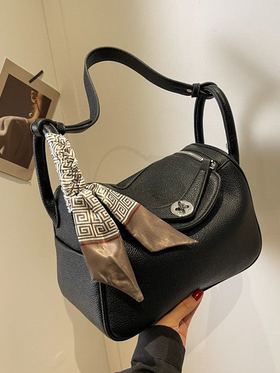 Women's Textured Graceful Design Popular Hand Holding Bucket Bag