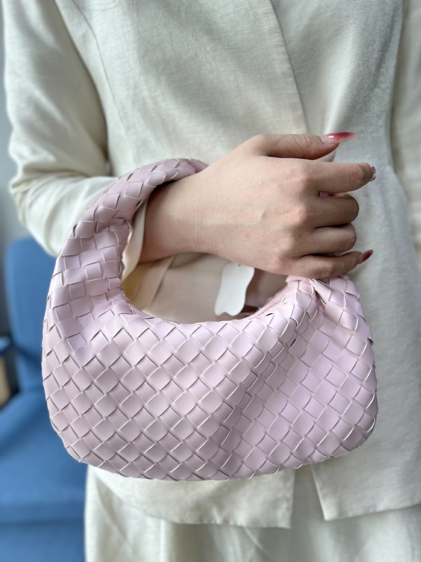 Women's Woven Popular Horn Knotted Portable Underarm Bags