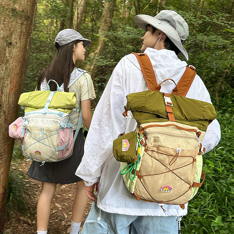 Women's Mori Style Good-looking Fresh Sweet Contrast Color Leisure Backpack