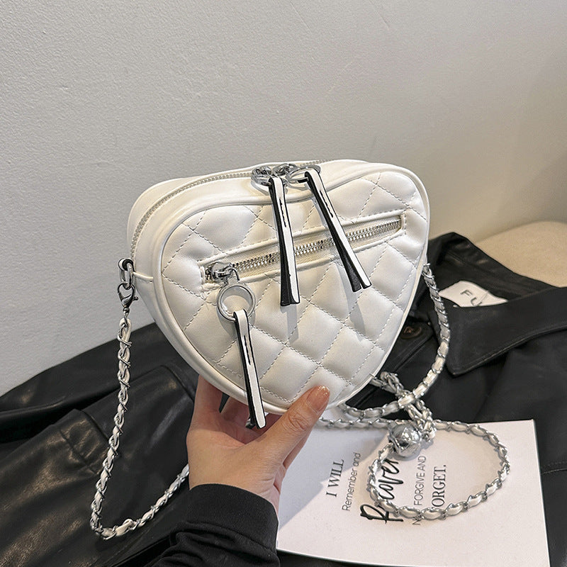 Women's Minority Fashion Love Mini Chain Rhombic Women's Shoulder Bag