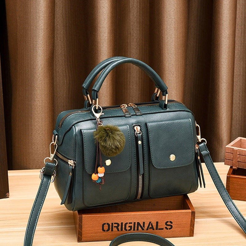 Stylish Women's Fashion Trendy Leather Pillow Shoulder Bags
