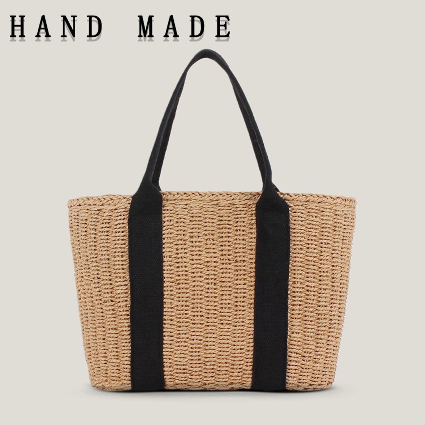 Simple Woven Large Capacity Seaside Vacation Women's Handbag