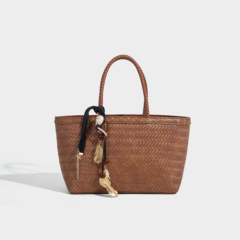 Charming Women's High-grade Knitting Fashionable Commuter Bags