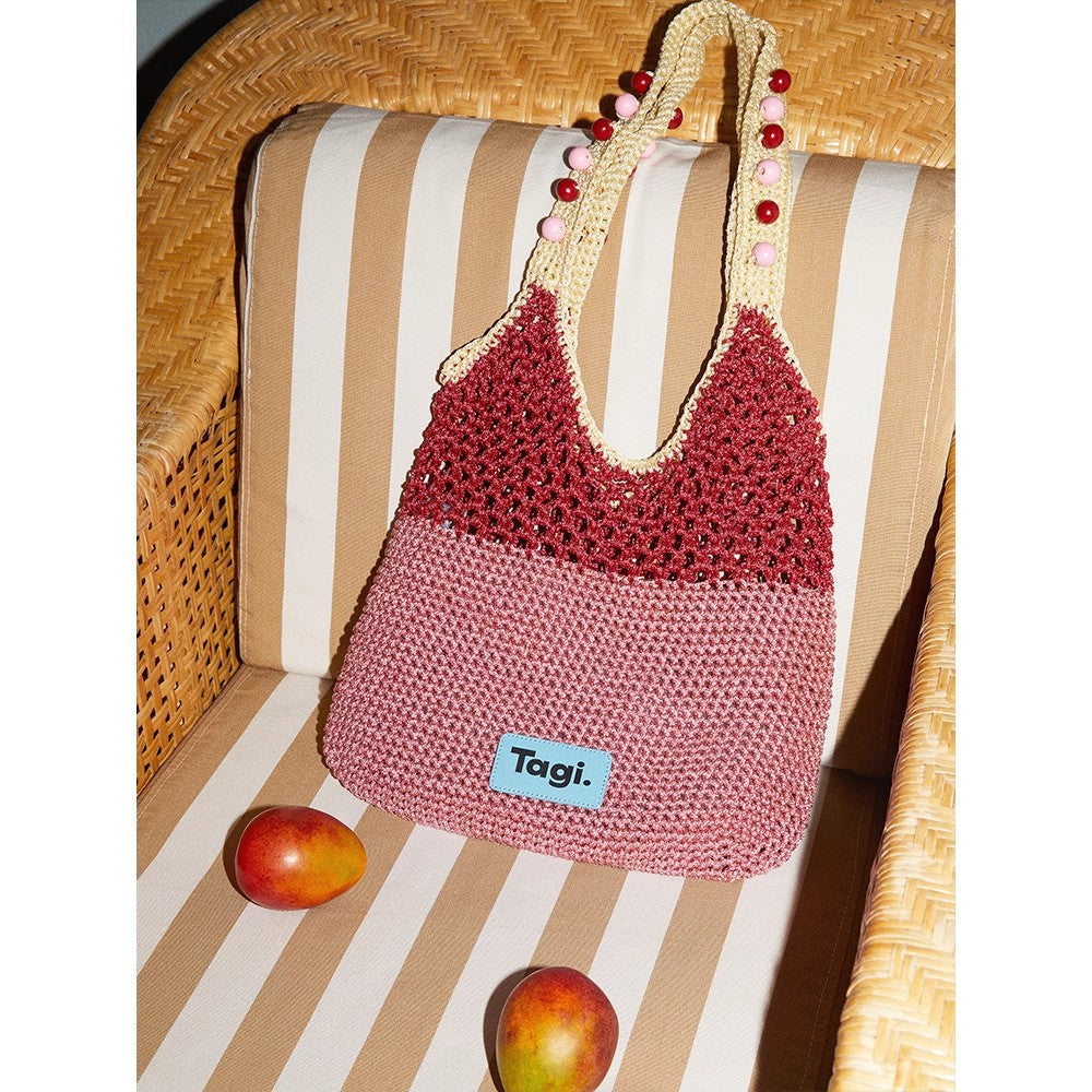 Women's Fruit Handmade Beaded Portable Seaside Contrast Women's Shoulder Bag
