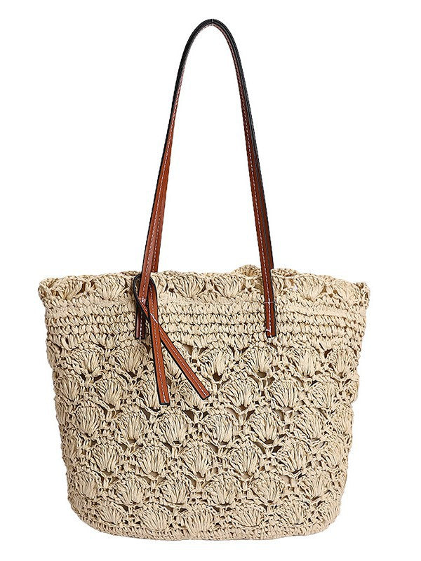 Women's Artistic Woven Summer Fashion Crocheted Seaside Women's Shoulder Bag