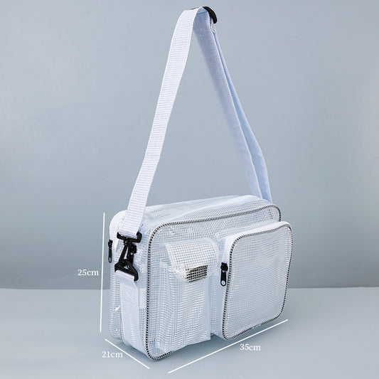 Men's Korean Style Mesh European Standard Environmental Protection Men's Messenger Bag