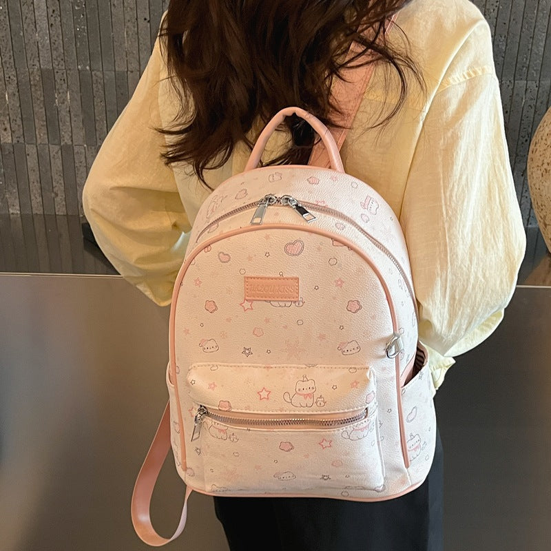Kitten Printed Female Cartoon Hello Kitty Women's Backpack