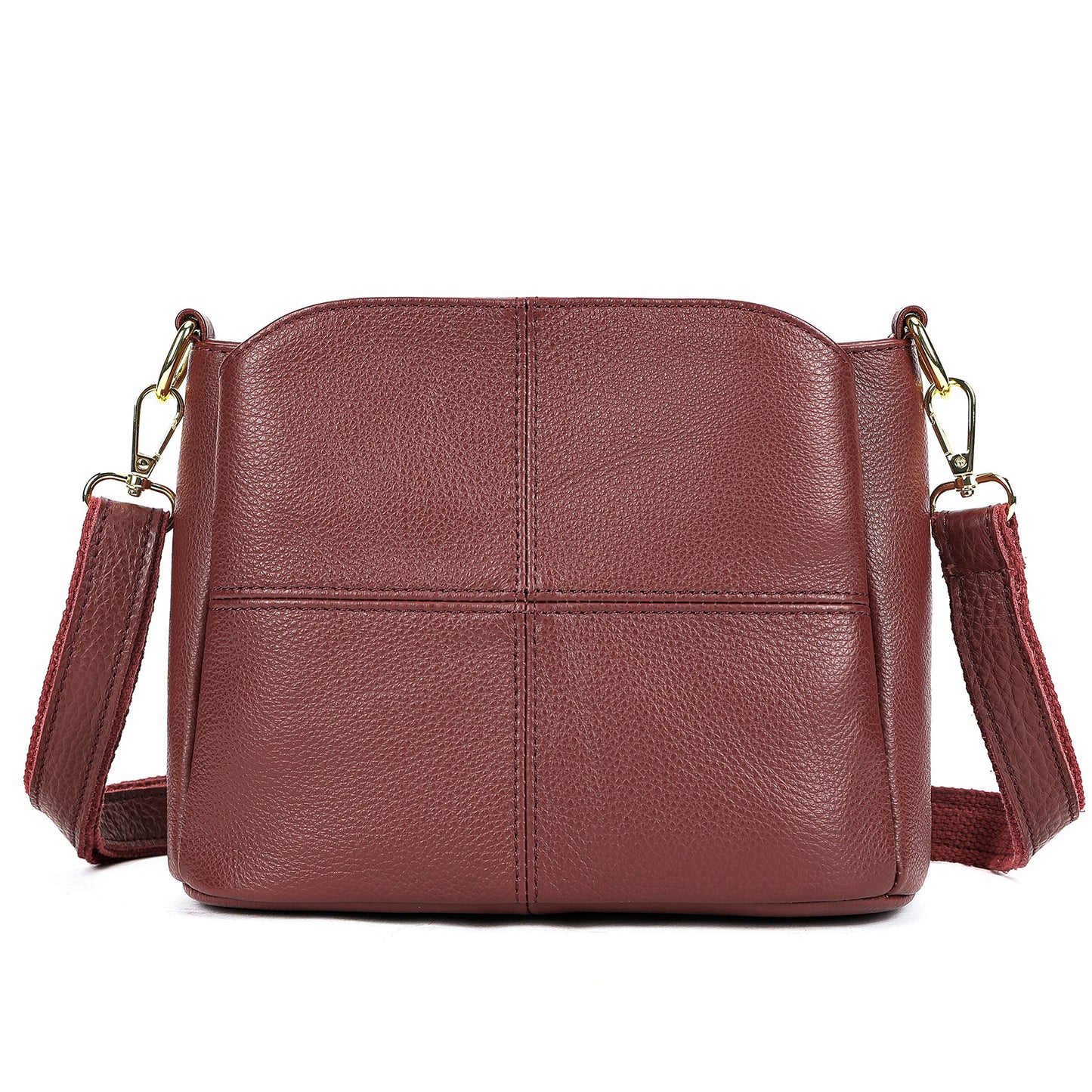 Women's First Layer Cowhide Leather Genuine Mother Large Capacity Bags