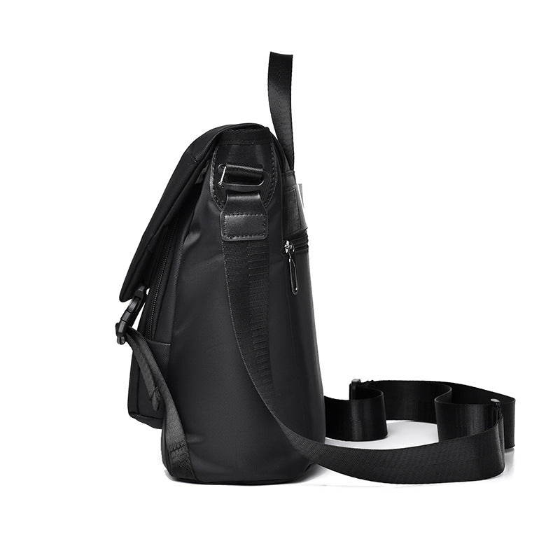 Women's & Men's Large Capacity Black Lightweight Commuter Men's Messenger Bag