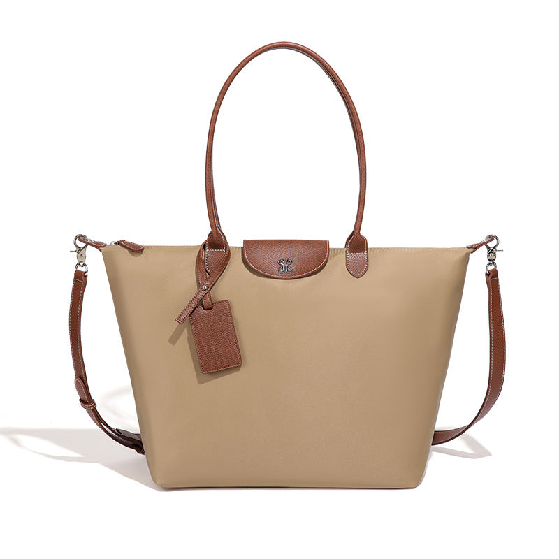 Nylon Large French Commuter Dumpling Capacity Oxford Tote Bag