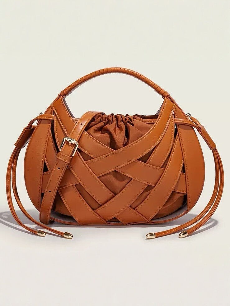 Women's Woven High-grade Fashion Underarm Niche Design Women's Messenger Bag