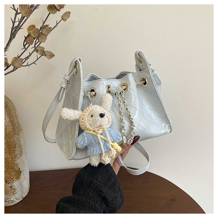 Women's Version Of Style Rhombus Chain Light Luxury Fashion Bucket Bags