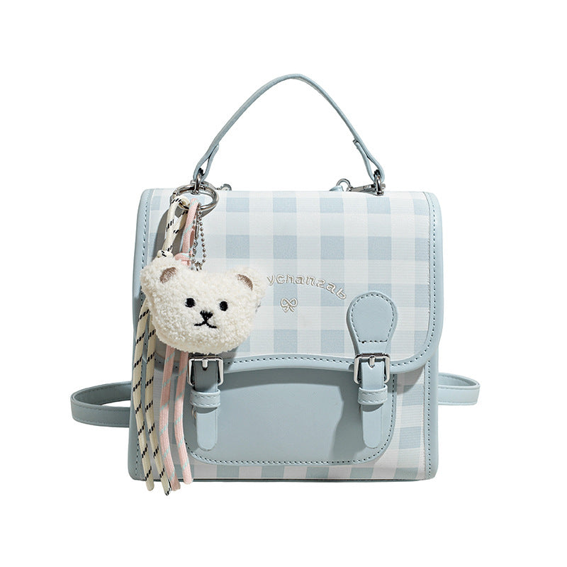 Trendy Women's Niche Checked Fashion Commuter Women's Backpack