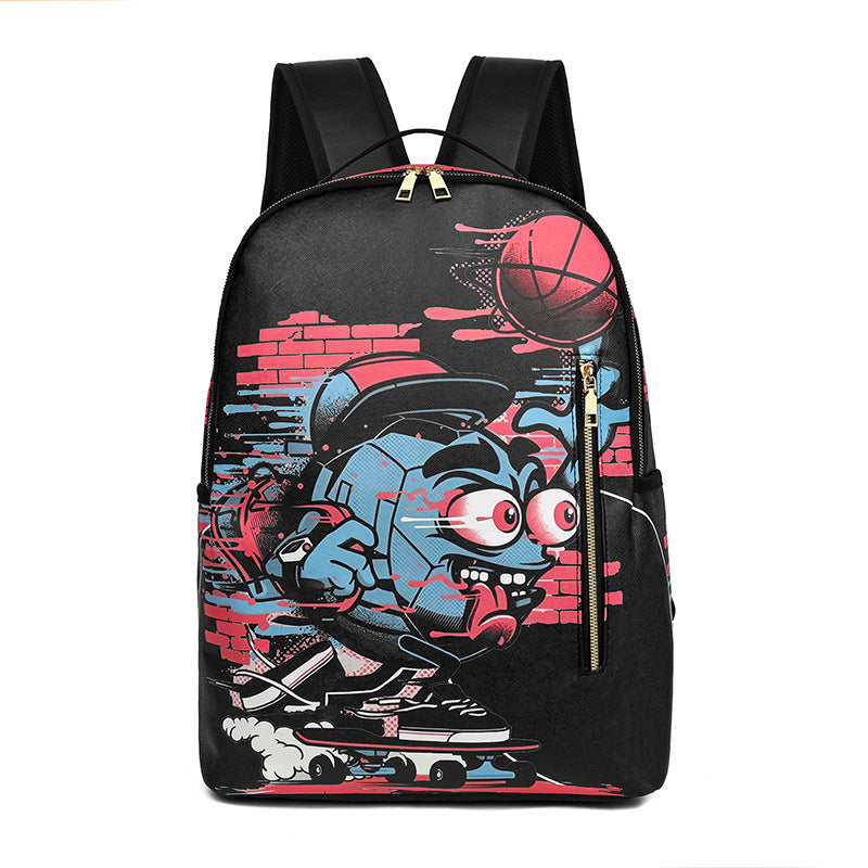 Cartoon Fashion Printing Large Capacity Anime Leisure Backpack