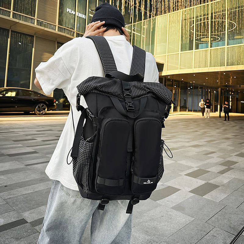 Women's & Men's Trendy Motorcycle Commuter Large Capacity Backpacks