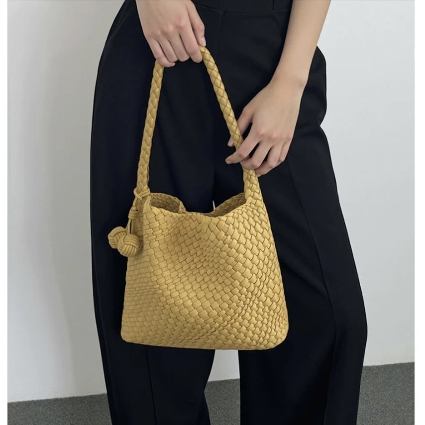 Medium Pretty Woven Large Capacity Commuter Burst Shoulder Bags