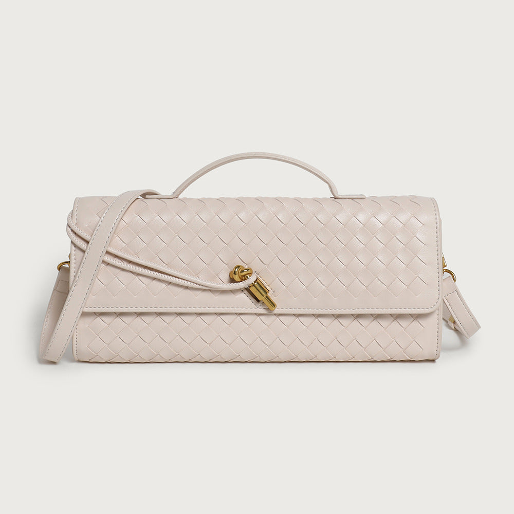 Women's Hand-held Woven Baguette Horizontal Dinner Hand-woven Fashion Women's Handbag