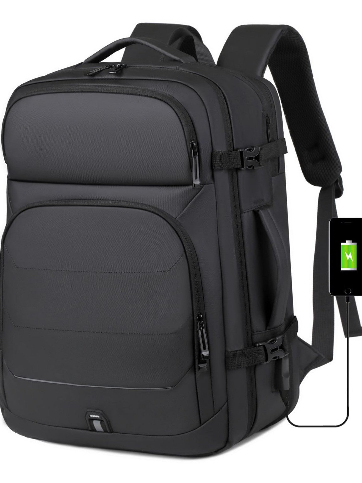 Men's Commuter Large Capacity Advanced Graphy Computer Business Backpack