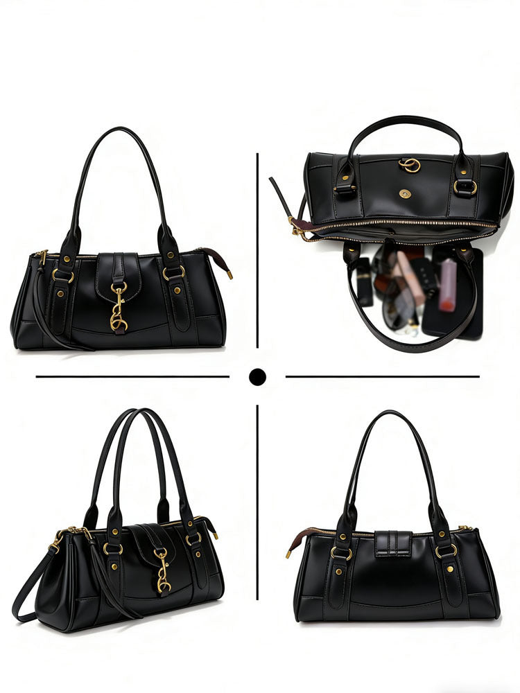 Women's Style Retro Large Capacity High-grade Underarm Trendy Bags