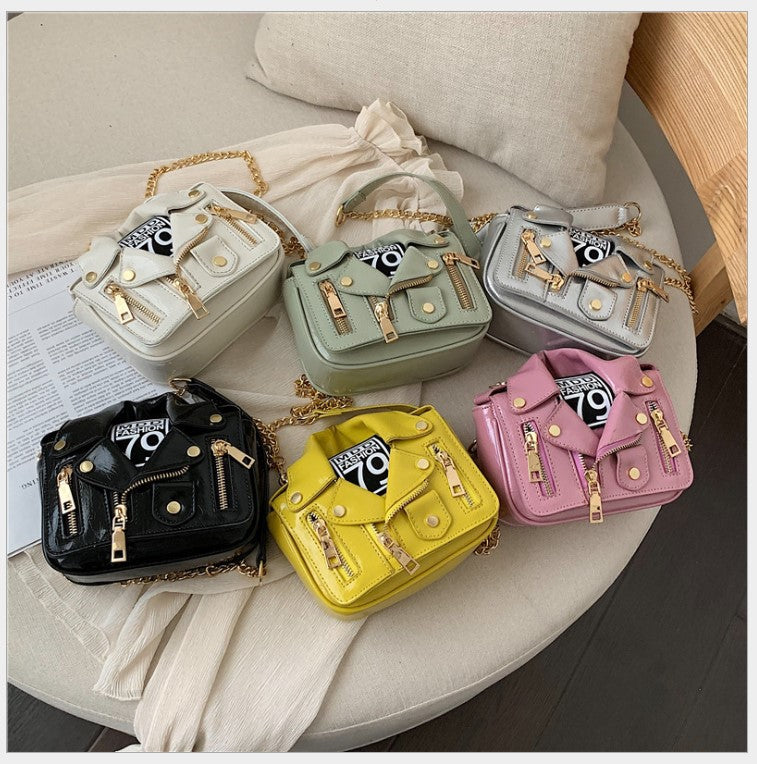 Women's Glossy Individual Clothes Fashion Rivet Creative Women's Shoulder Bag