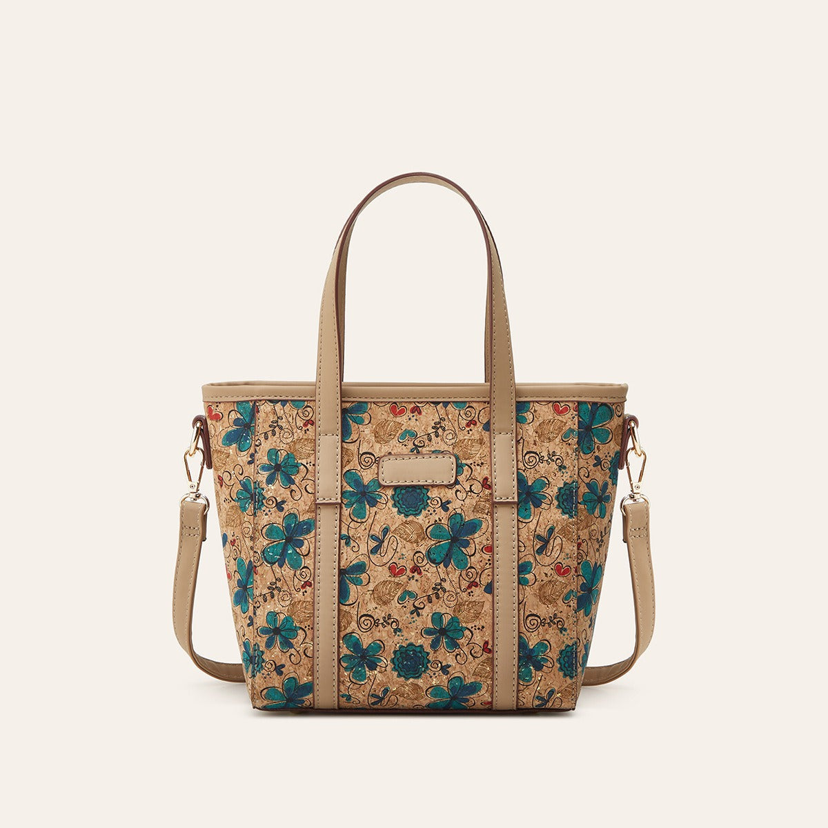 Women's Ethnic Print Cork Bohemian Commuter Fashion Bags