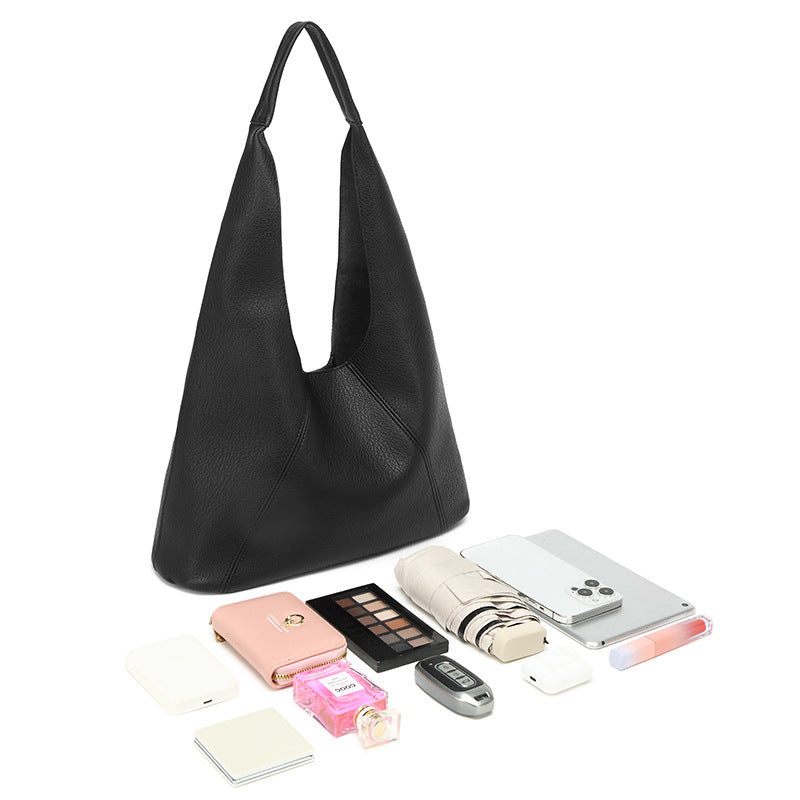 Korean Style Lychee Pattern Niche Retro High Sense Underarm Bag