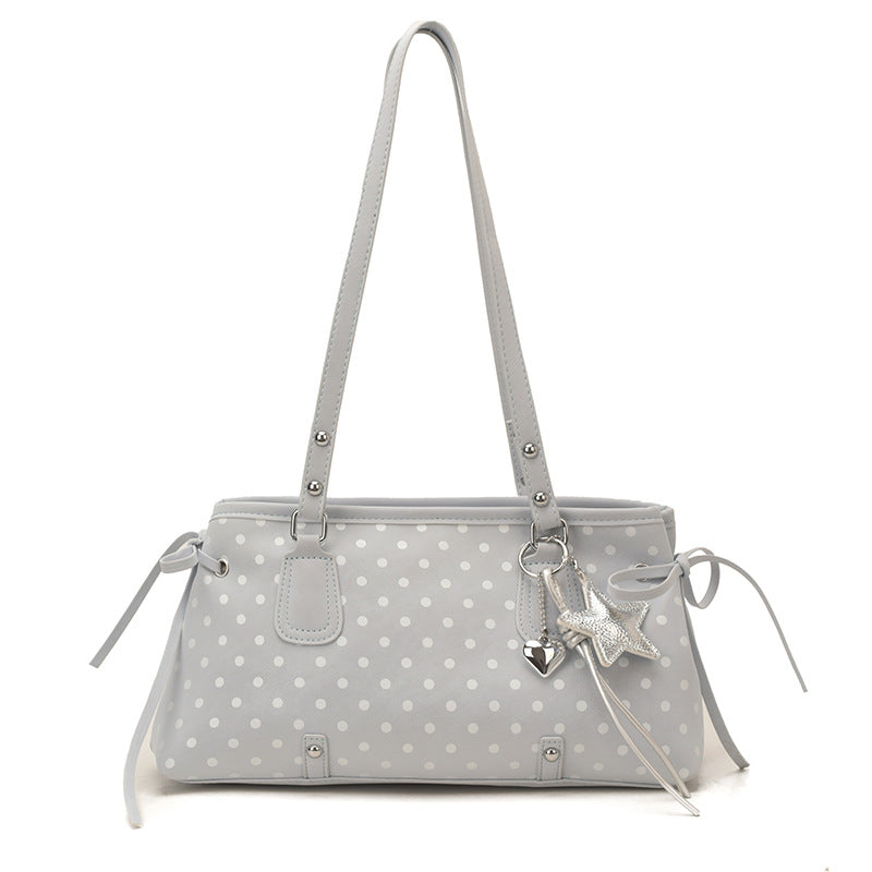 Women's Style Spring Carrying Advanced Polka Dot Underarm Fashion Women's Shoulder Bag