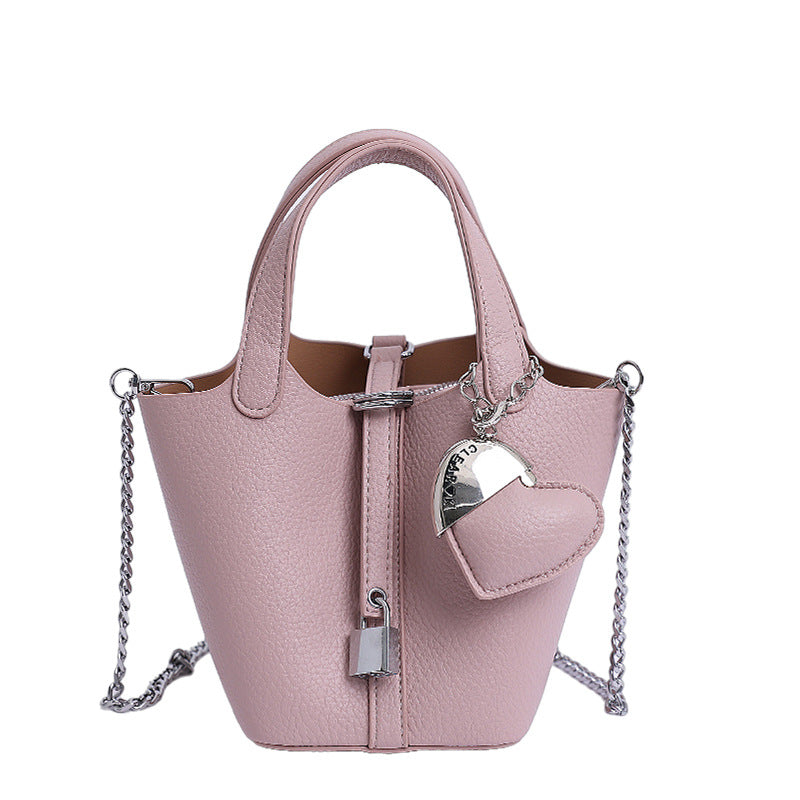 Lychee Pattern Vegetable Basket Large Capacity Commuter Fashionable Classic Western Bucket Bag