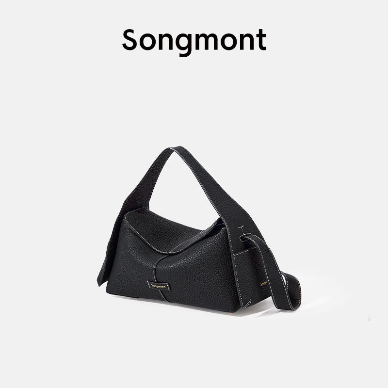 Hanging Series Portable Roof Layer Cowhide Women's Shoulder Bag