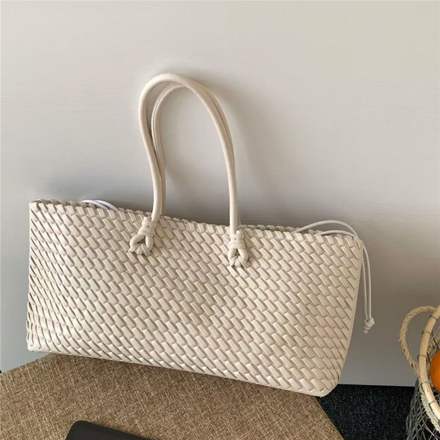 Women's Woven Big Fashion High-grade Large Capacity Portable Tote Bag