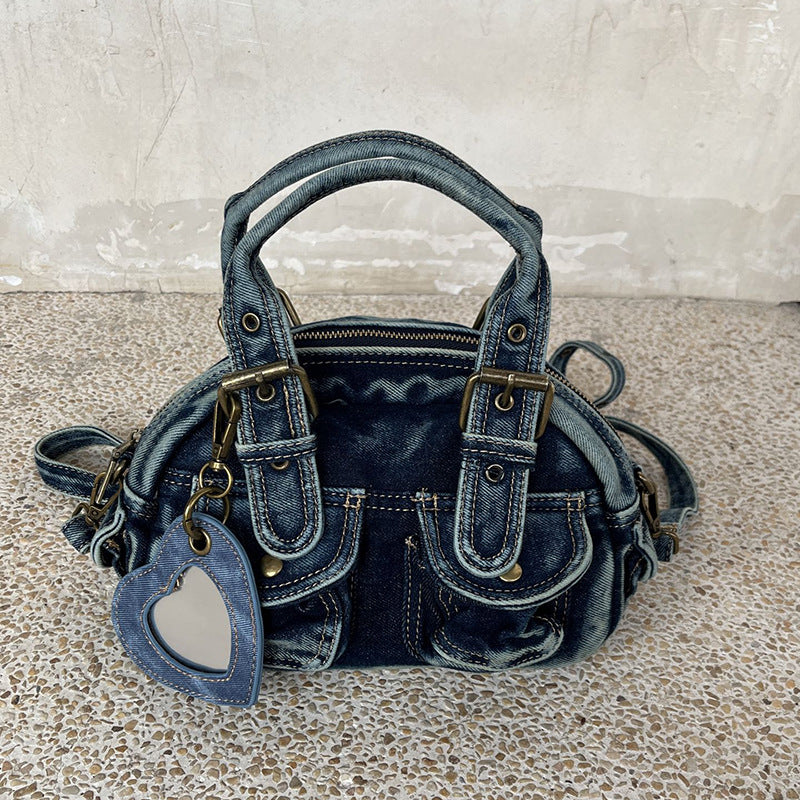 Women's Washed Denim Punk Retro Jeans Women's Handbag