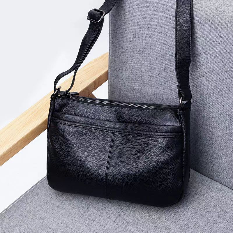 Women's Genuine Leather Large Capacity Soft Mother Single Women's Messenger Bag