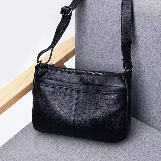 Women's Genuine Leather Large Capacity Soft Mother Single Women's Messenger Bag