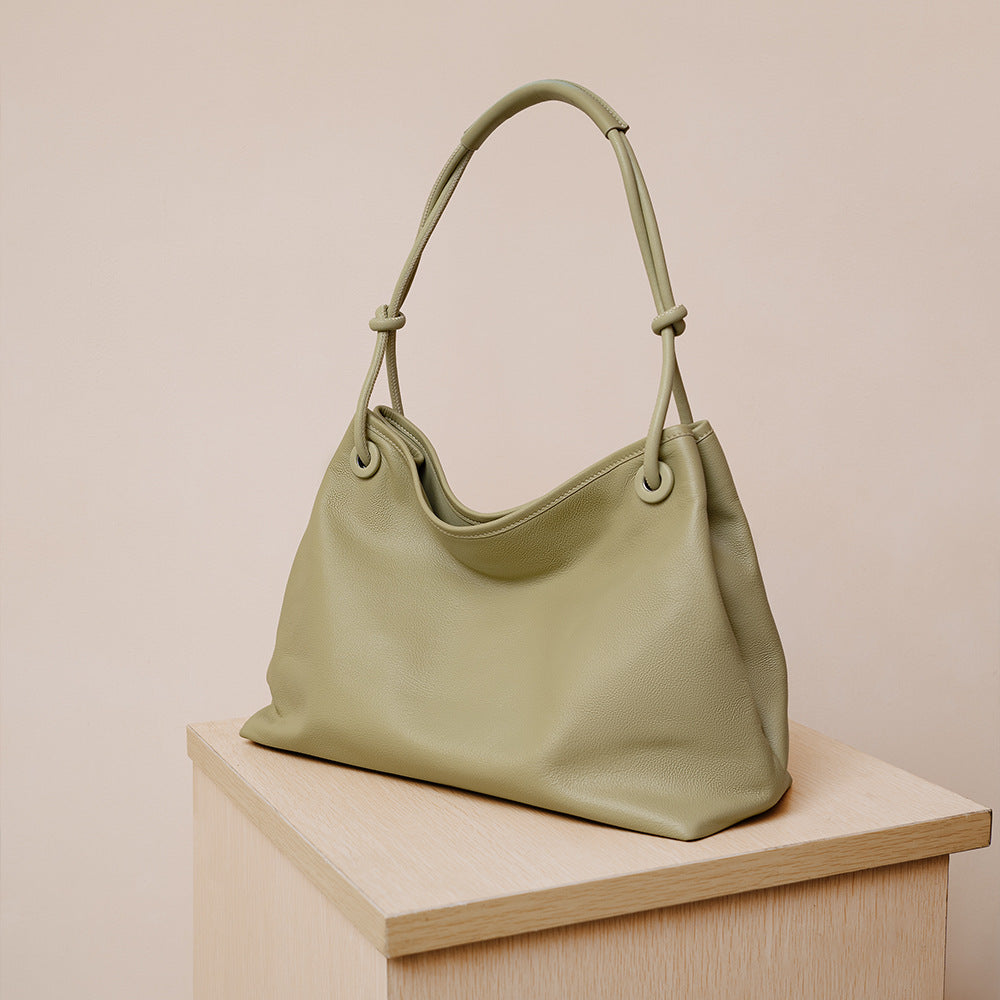 Women's Design Simple Large Capacity Underarm Commuter Tote Bag