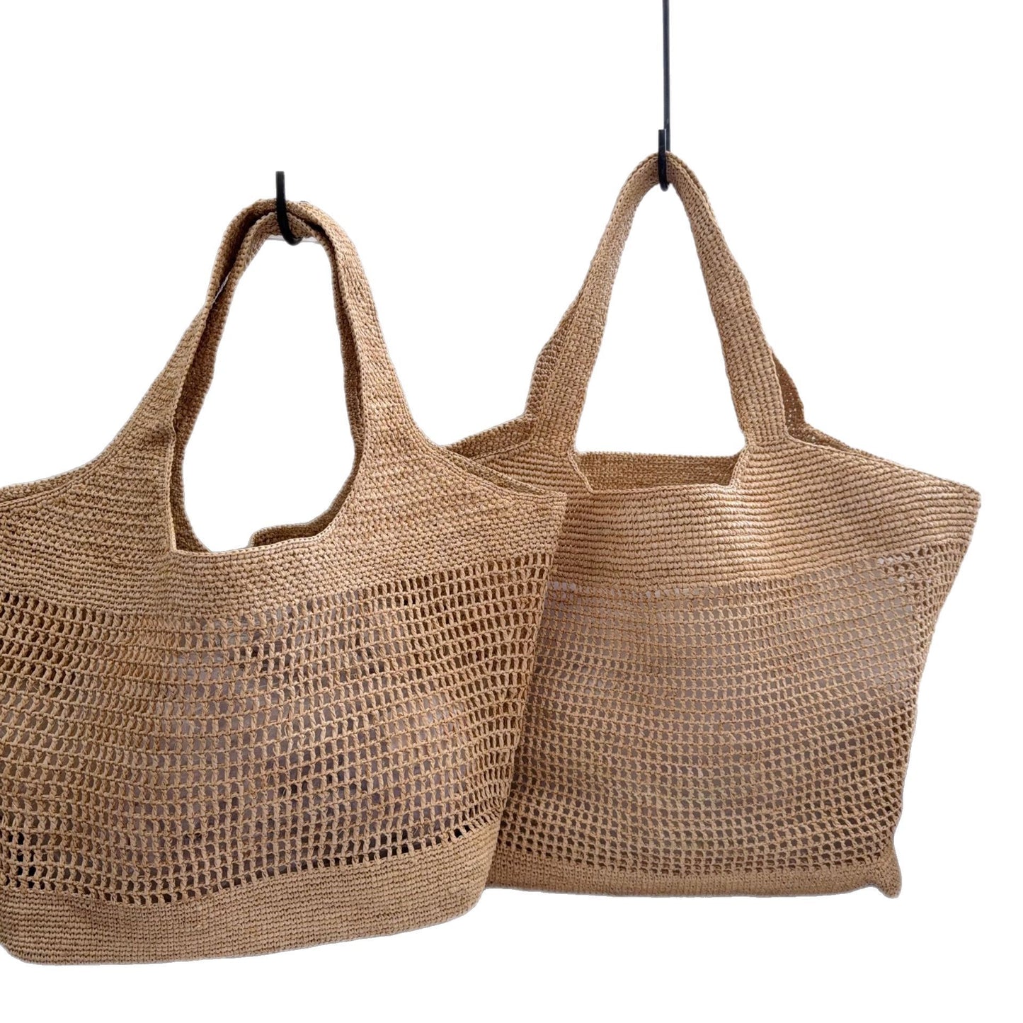 Women's Summer Straw Woven Raffia Hand-woven Large Seaside Women's Shoulder Bag