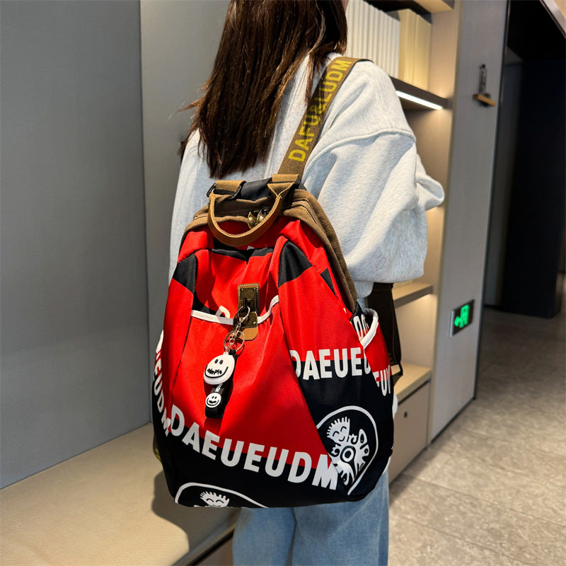 Women's High-grade Fashion Oxford Cloth Canvas Waterproof Leisure Backpack